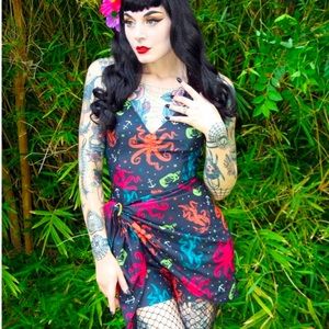 SOURPUSS UNDER THE SEA SARONG PLAYSUIT 🌊🐠🐙